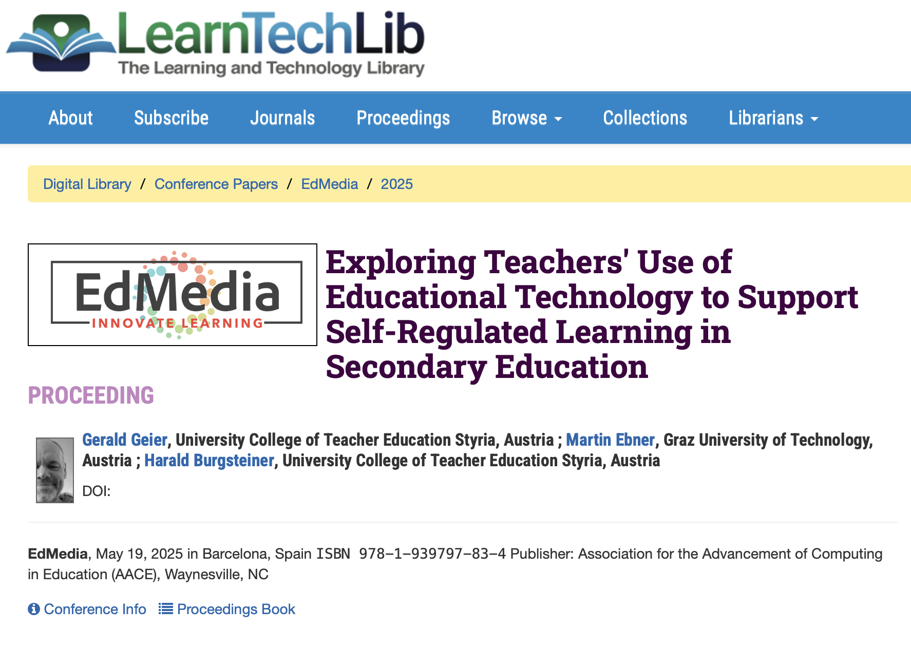 Publikation: Exploring Teachers’ Use of Educational Technology to Support Self-Regulated Learning in Secondary Education